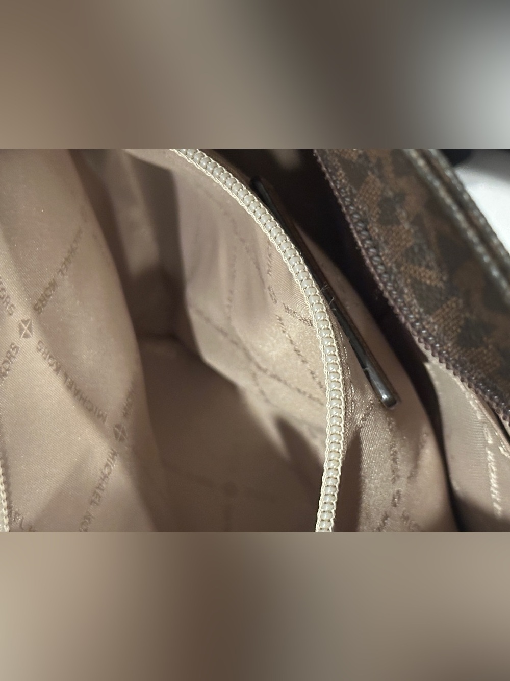 Michael Kors Woman Brown Signature Crossbody Bag - Picture 10 of 14